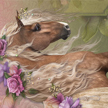 Beau Cheval Horse - Laurie Prindle 1000 Jigsaw Puzzle 3D Modell