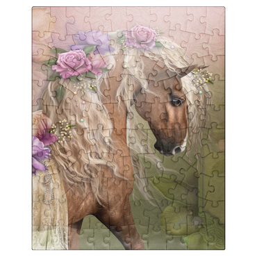 puzzleplate Beau Cheval Horse - Laurie Prindle 100 Jigsaw Puzzle
