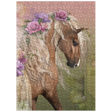 puzzleplate Beau Cheval Horse - Laurie Prindle 500 Jigsaw Puzzle