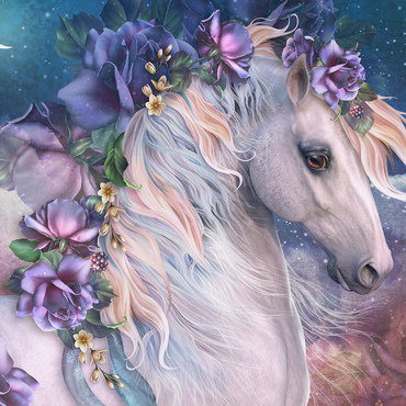 MoonFlower Horse - Laurie Prindle 1000 Jigsaw Puzzle 3D Modell