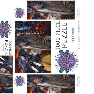 Soul Touch Horse Laurie Prindle 1000 Jigsaw Puzzle box 3D Modell