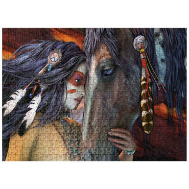 puzzleplate Soul Touch Horse Laurie Prindle 500 Jigsaw Puzzle