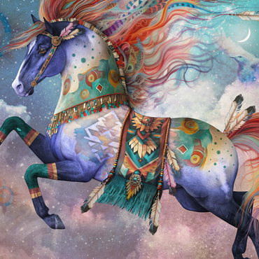 DreamChaser Horse Laurie Prindle 1000 Jigsaw Puzzle 3D Modell