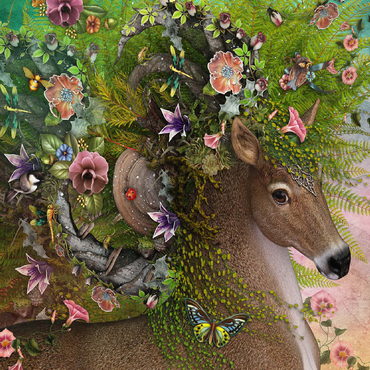 Forest Spirit: Spring Horse Laurie Prindle 100 Jigsaw Puzzle 3D Modell