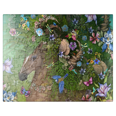 puzzleplate Forest Spirit: Summer Horse Laurie Prindle 100 Jigsaw Puzzle