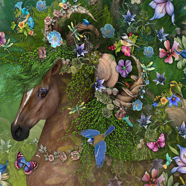 Forest Spirit: Summer Horse Laurie Prindle 100 Jigsaw Puzzle 3D Modell
