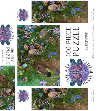 Forest Spirit: Summer Horse Laurie Prindle 100 Jigsaw Puzzle box 3D Modell