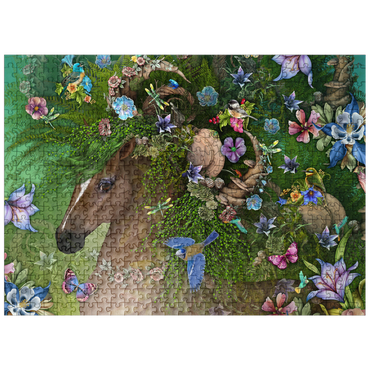 puzzleplate Forest Spirit: Summer Horse Laurie Prindle 500 Jigsaw Puzzle