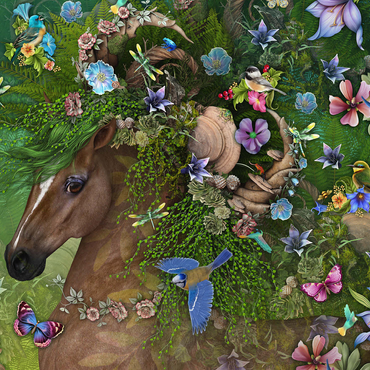 Forest Spirit: Summer Horse Laurie Prindle 500 Jigsaw Puzzle 3D Modell