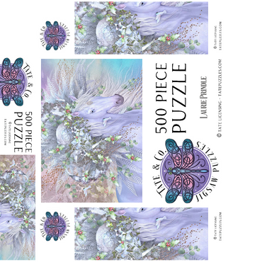 Forest Spirit: Winter Horse Laurie Prindle 500 Jigsaw Puzzle box 3D Modell