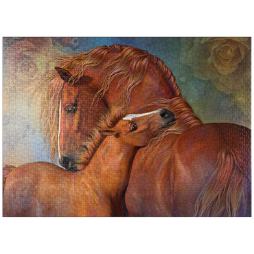 puzzleplate MotherLove Horse Laurie Prindle 1000 Jigsaw Puzzle