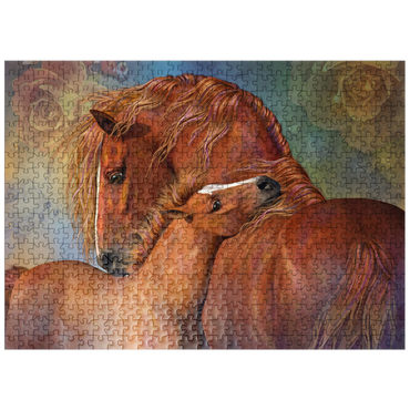 puzzleplate MotherLove Horse Laurie Prindle 500 Jigsaw Puzzle