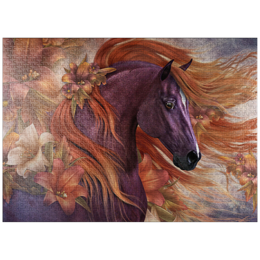puzzleplate Autumn Fire II Horse Laurie Prindle 1000 Jigsaw Puzzle