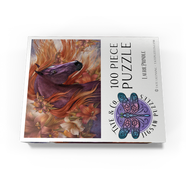 Autumn Fire II Horse Laurie Prindle 100 Jigsaw Puzzle box view3