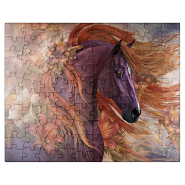 puzzleplate Autumn Fire II Horse Laurie Prindle 100 Jigsaw Puzzle