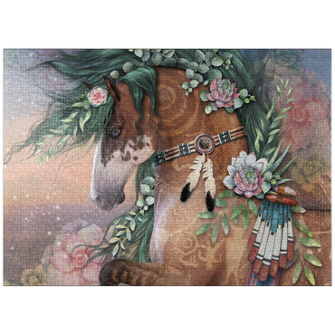 puzzleplate Earths Heart Horse Laurie Prindle 1000 Jigsaw Puzzle