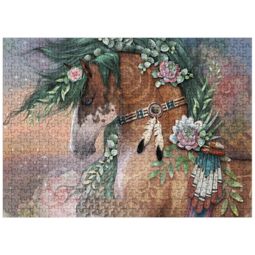 puzzleplate Earths Heart Horse Laurie Prindle 500 Jigsaw Puzzle