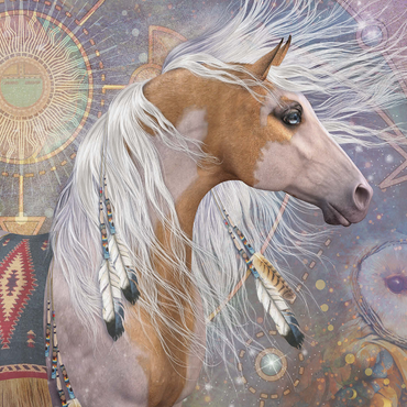 Summer Solstice Horse Laurie Prindle 1000 Jigsaw Puzzle 3D Modell