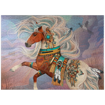 puzzleplate Redrock Mystic Horse Laurie Prindle 1000 Jigsaw Puzzle