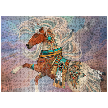 puzzleplate Redrock Mystic Horse Laurie Prindle 500 Jigsaw Puzzle