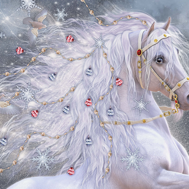 Christmas Magic Horse Laurie Prindle 1000 Jigsaw Puzzle 3D Modell