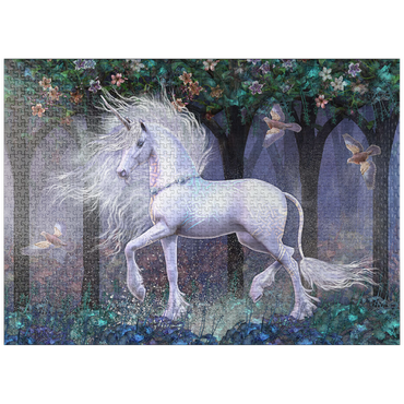 puzzleplate Sacred Grove Unicorn Laurie Prindle 1000 Jigsaw Puzzle