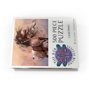Spirit Warrior Native American Horse Laurie Prindle 500 Jigsaw Puzzle box view3