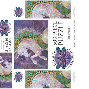 Soraya Unicorn Laurie Prindle 500 Jigsaw Puzzle box 3D Modell