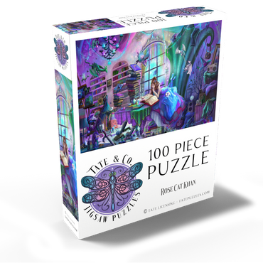 Magic Study Violet Edition - Rose Cat Khan 100 Jigsaw Puzzle box view2