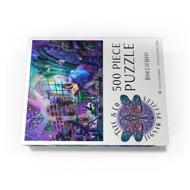 Magic Study Violet Edition - Rose Cat Khan 500 Jigsaw Puzzle box view3