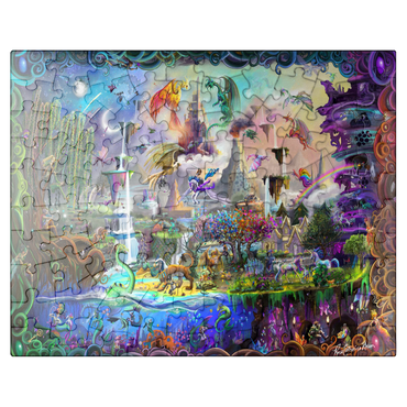 puzzleplate Magical Mythology - Rose Cat Khan 100 Jigsaw Puzzle