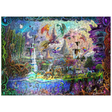puzzleplate Magical Mythology - Rose Cat Khan 500 Jigsaw Puzzle