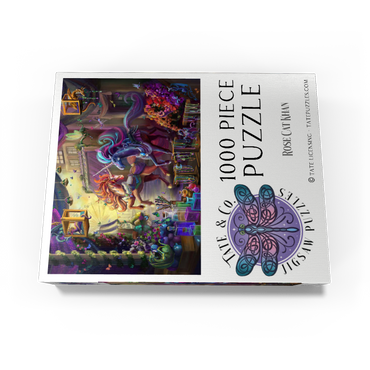 Twilight Unicorn Marketplace - Rose Cat Khan 1000 Jigsaw Puzzle box view3