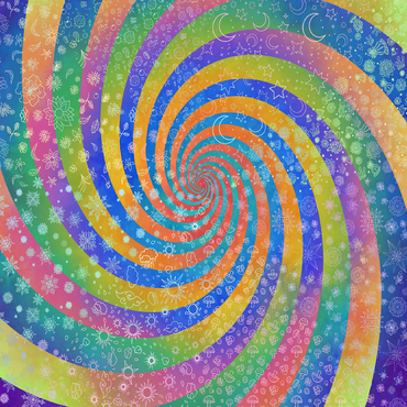 Swirl Rainbow Challenge - Rose Cat Khan 100 Jigsaw Puzzle 3D Modell