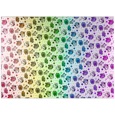 puzzleplate Dice Critters Challenge - Rose Cat Khan 1000 Jigsaw Puzzle