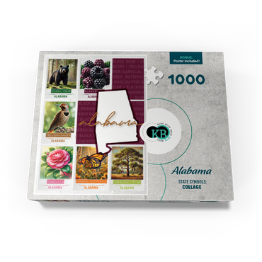Alabama: State Symbols Poster 1000 Jigsaw Puzzle box view3