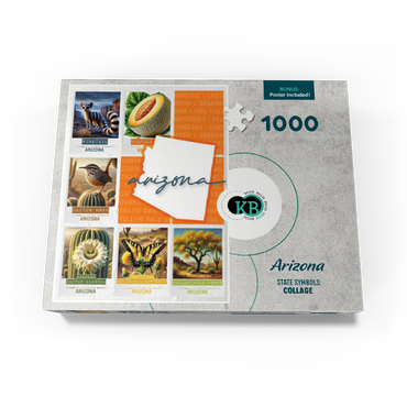 Arizona: State Symbols Poster 1000 Jigsaw Puzzle box view3
