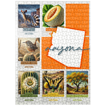 puzzleplate Arizona: State Symbols Poster 500 Jigsaw Puzzle
