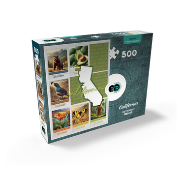 California: State Symbols Poster 500 Jigsaw Puzzle box view2