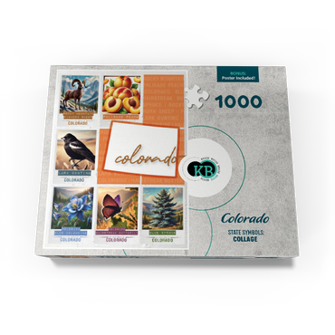 Colorado: State Symbols Poster 1000 Jigsaw Puzzle box view3