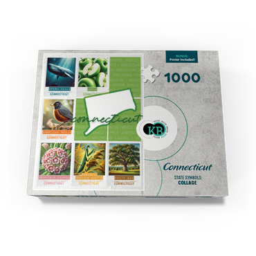 Connecticut: State Symbols Poster 1000 Jigsaw Puzzle box view3