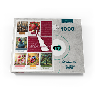 Delaware: State Symbols Poster 1000 Jigsaw Puzzle box view3