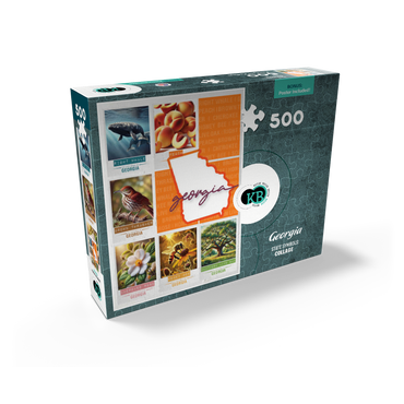 Georgia: State Symbols Poster 500 Jigsaw Puzzle box view2