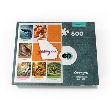Georgia: State Symbols Poster 500 Jigsaw Puzzle box view3