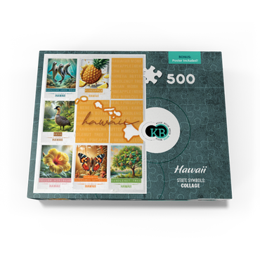 Hawaii: State Symbols Poster 500 Jigsaw Puzzle box view3