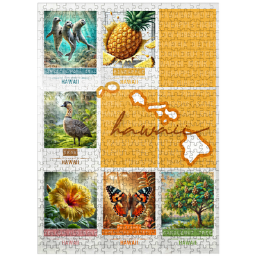 puzzleplate Hawaii: State Symbols Poster 500 Jigsaw Puzzle