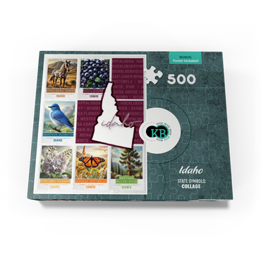 Idaho: State Symbols Poster 500 Jigsaw Puzzle box view3