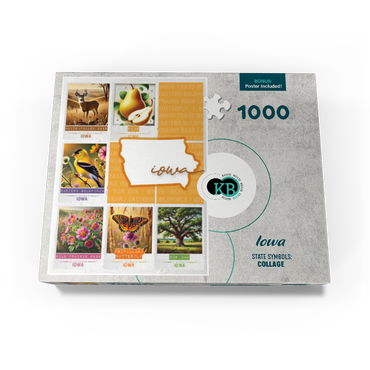 Iowa: State Symbols Poster 1000 Jigsaw Puzzle box view3
