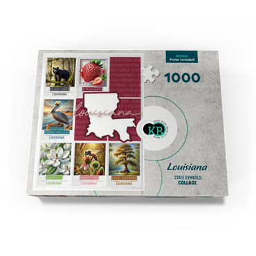 Louisiana: State Symbols Poster 1000 Jigsaw Puzzle box view3