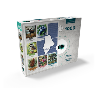 Maine: State Symbols Poster 1000 Jigsaw Puzzle box view2
